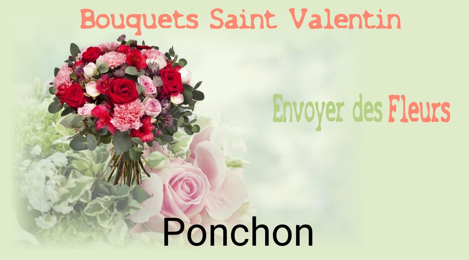 Roses de Saint-Valentin livrées à Ponchon